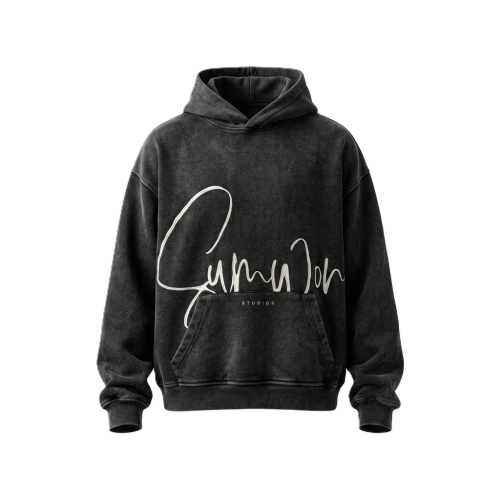 Mua áo hoodie Washed Black Studios màu đen bạc loang phong cách vintage bụi bặm. Chất nỉ bông 100% cotton dày dặn, form oversized cực Drip cho nam nữ.