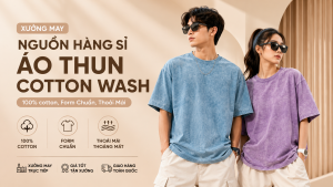 Tìm nguồn hàng sỉ áo thun Cotton Wash 100% Cotton tại Xưởng May Lava. Sản phẩm chất lượng cao, giá tận xưởng cho shop và Local Brand.