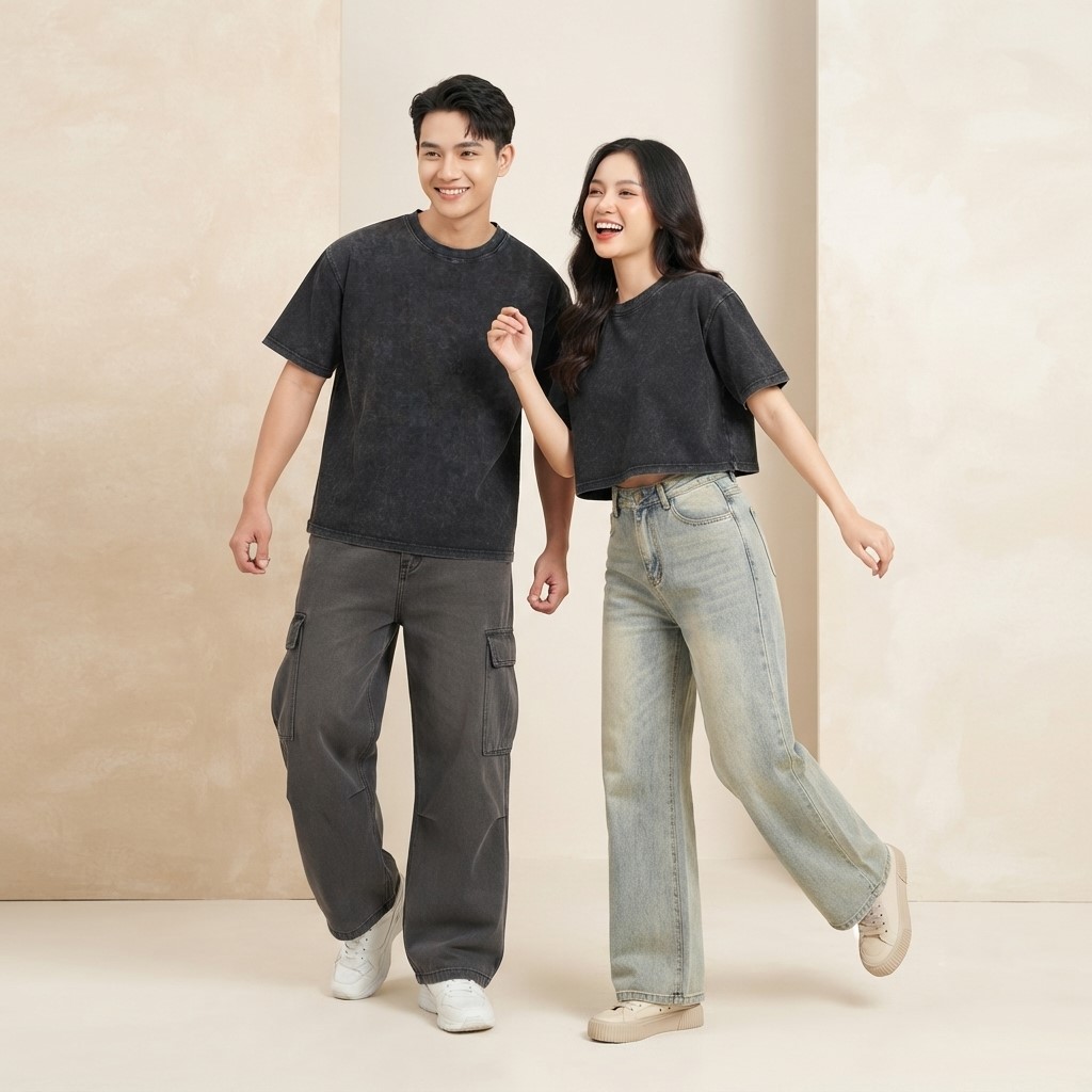 Nhập sỉ áo thun Cotton Wash 100% Cotton giá tận xưởng tại Xưởng May Lava. Chất liệu cao cấp, hiệu ứng wash thời trang, nhận OEM/ODM, hỗ trợ Local Brand, shop thời trang và đơn hàng số lượng lớn.